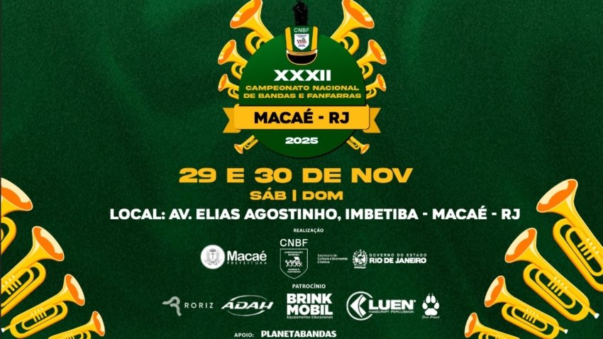 Macaé vai vibrar: a lista de participantes e a programação do XXXII Campeonato Nacional já estão publicadas!